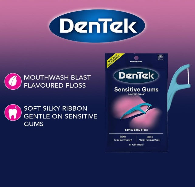 Dentek Sensitive Gums Comfort Clean Floss Picks 150pcs