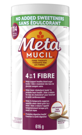 Metamucil 4-in-1 No Added Sweeteners Fibre Therapy 2 x 114 doses