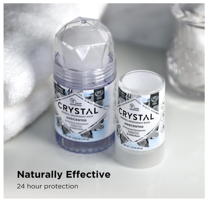 Crystal Essence Mineral Deodorant Stick Unscented 120g