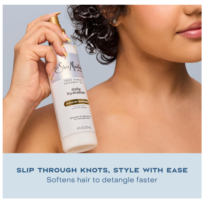 SheaMoisture 100% Virgin Coconut Oil Daily Hydration Leave-In Treatment Spray 236ml