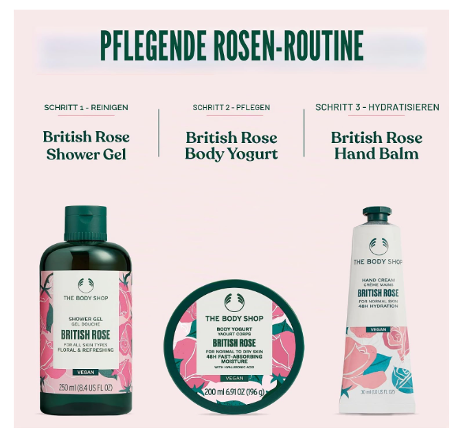 The Body Shop British Rose Body Yogurt 200ml