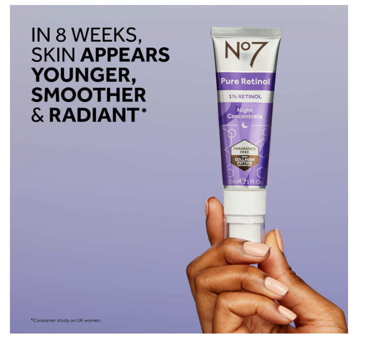 No7 Pure Retinol 1% Night Concentrate 30 ml