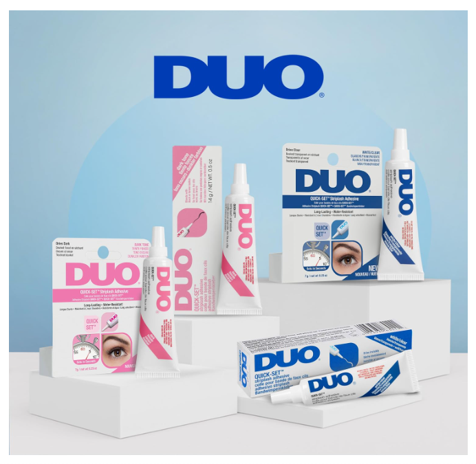 DUO Quick-Set Lash Glue White Clear Large Squeeze Tube Striplash Adhesive 14g