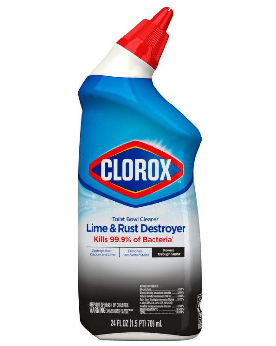 Clorox Toilet Bowl Cleaner Lime &amp; Rust Destroyer 24 fl oz