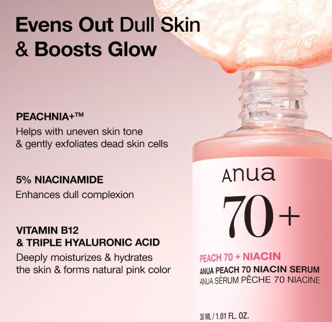 Anua Peach 70% Niacin Serum 30ml