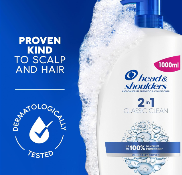 Head & Shoulders Apple Fresh Anti Dandruff Shampoo, 1000ml