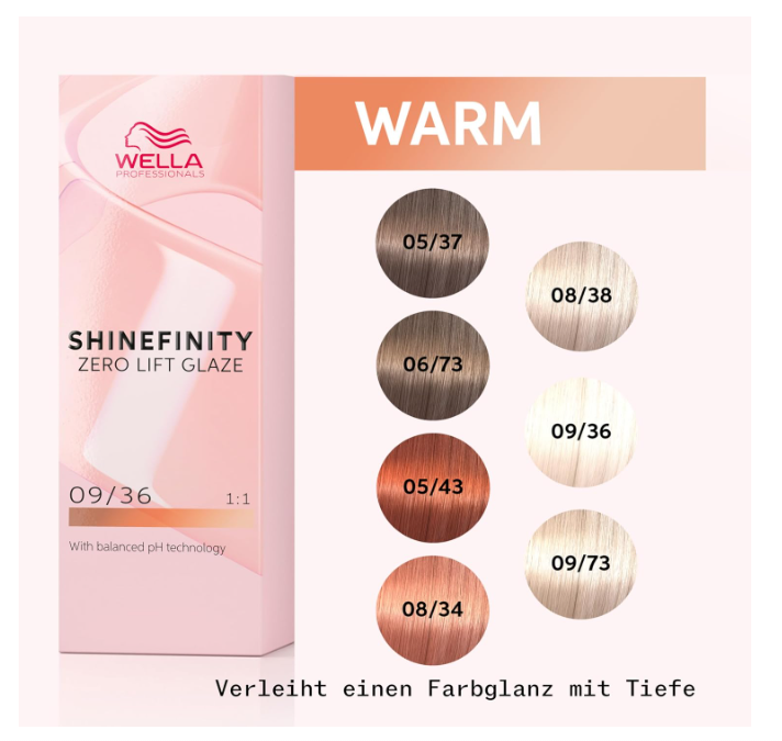 Wella Professionals Zero Lift Shinefinity Glaze 09/36 Warm Vanilla Glaze 60ml