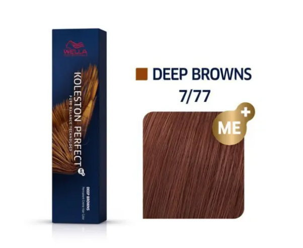 Wella Professionals Koleston Perfect Me 7/77 Medium Blonde Brown 60ml – 3 Pack