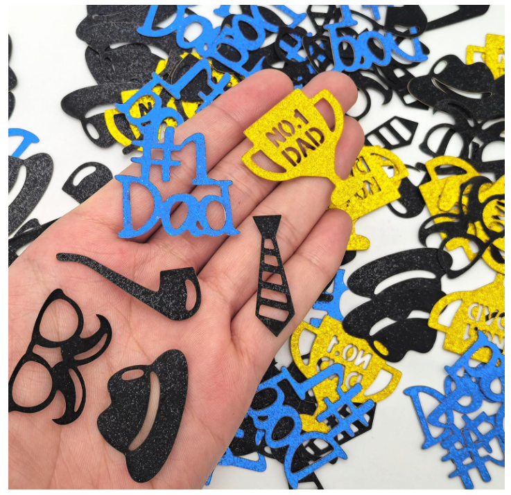 Fogcosy 100 Pcs Father's Day Confetti Party Decor