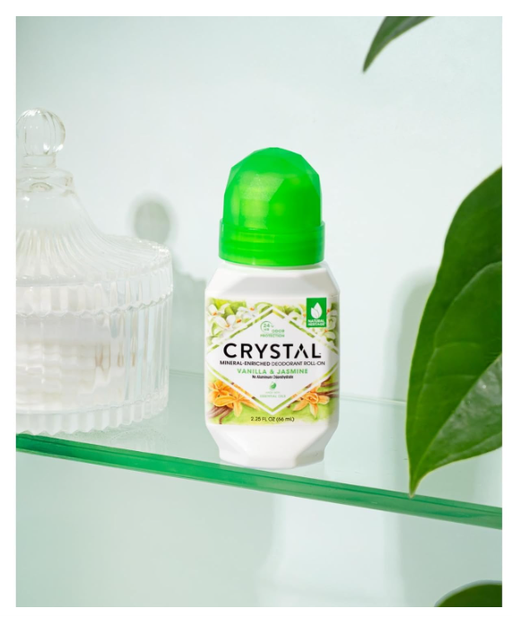 Crystal Essence Mineral Deodorant Roll-On Vanilla Jasmine 66ml