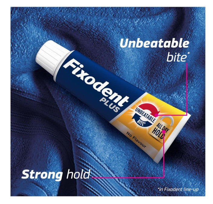 Fixodent Plus Unbeatable Bite Denture Adhesive (40g)
