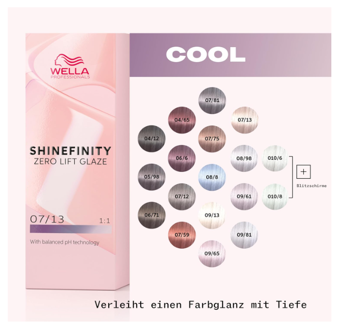 Wella Professionals Zero Lift Shinefinity Glaze 07/13 Toffee Cream 60ml