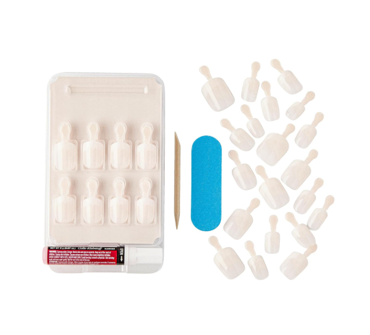 KISS Salon Acrylic French Press-On Nails Style KSA16 83606 Medium Length Coffin 28pcs