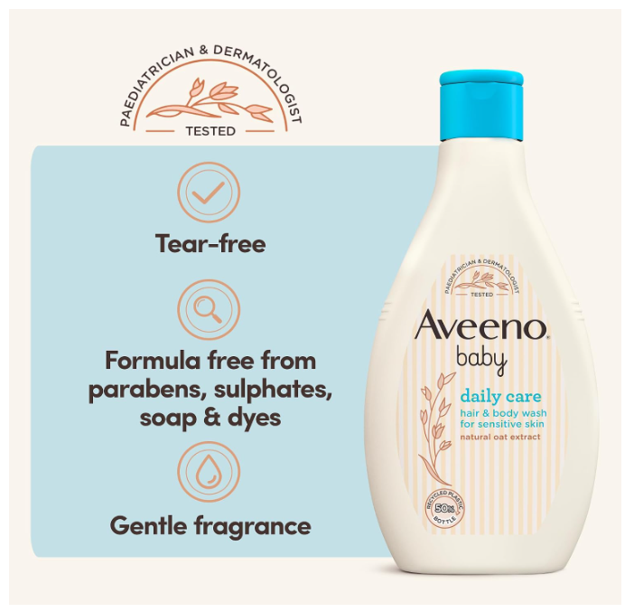 Aveeno Baby Daily Care Hair and Body Wash 400ml