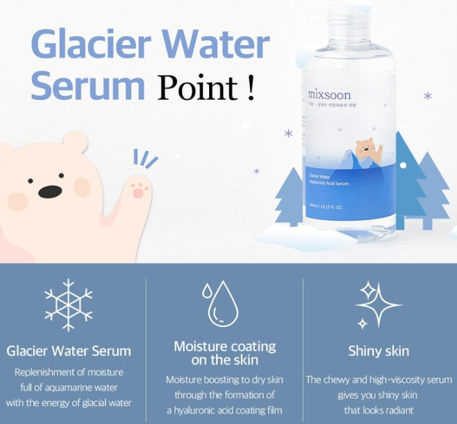 Mixsoon Glacier Water Hyaluronic Acid Serum 300ml