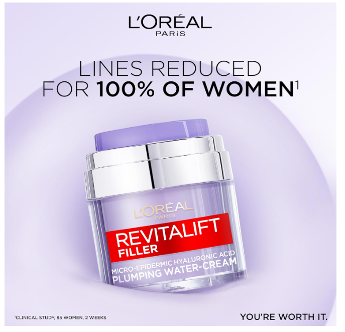 L'Oréal Paris Revitalift Filler Plumping Water Cream 50ml