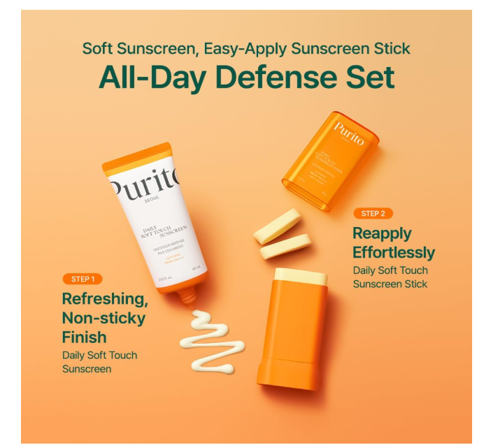 Purito Seoul Daily Soft Touch Sunscreen Stick SPF50+ PA++++ 20g