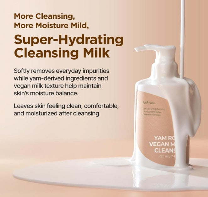 Isntree Yam Root Vegan Milk Cleanser 220ml