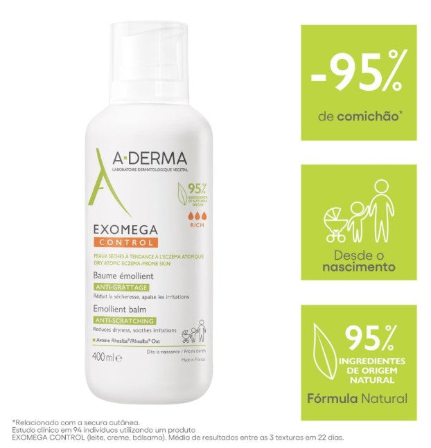 A-Derma Exomega Control Emollient Balm 400ml