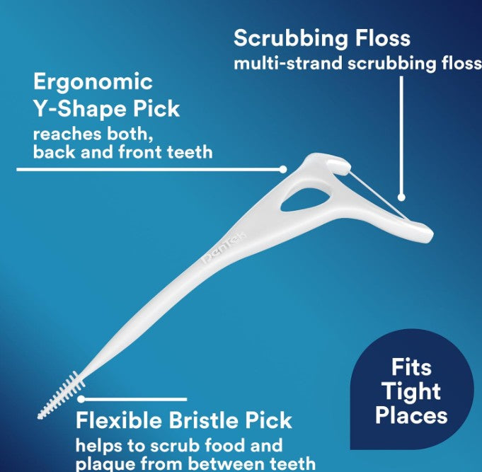 Dentek Complete Clean Easy Reach Floss Picks 75pcs