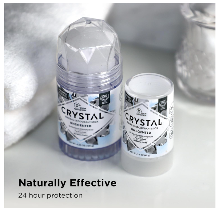 Crystal Essence Mineral Deodorant Stick Unscented 40g
