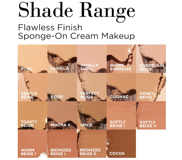 Elizabeth Arden Flawless Finish Sponge-On Cream Makeup Perfect Beige