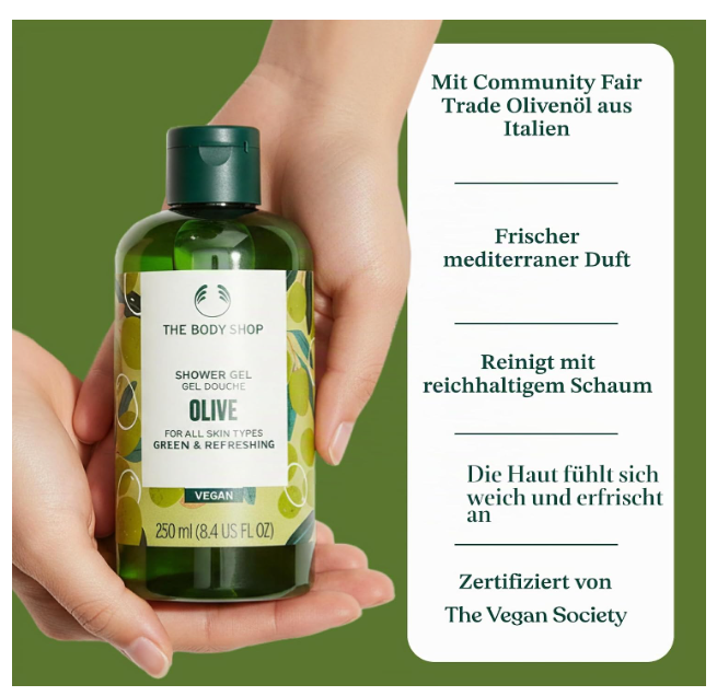 The Body Shop Olive Shower Gel 750ml