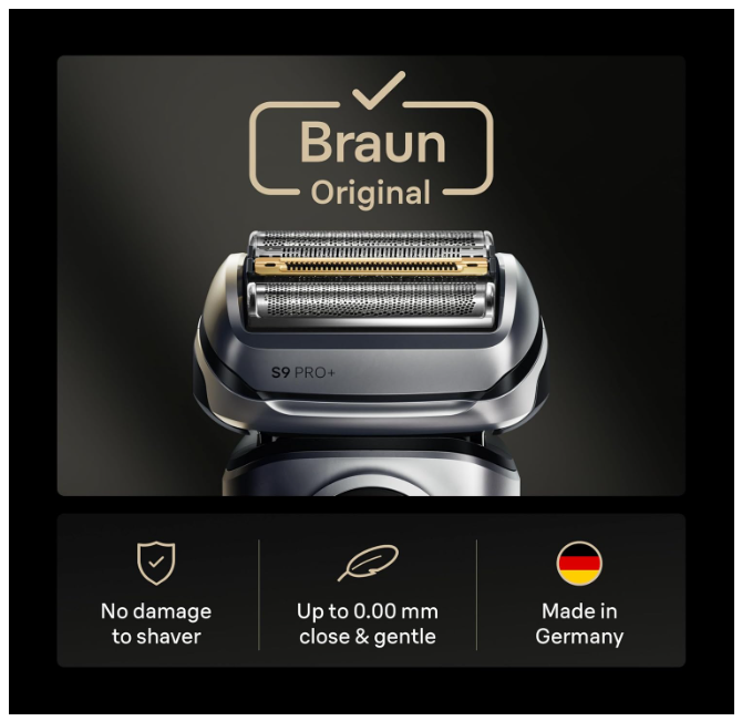 Braun Series 9 PRO+ Electric Shaver Silver