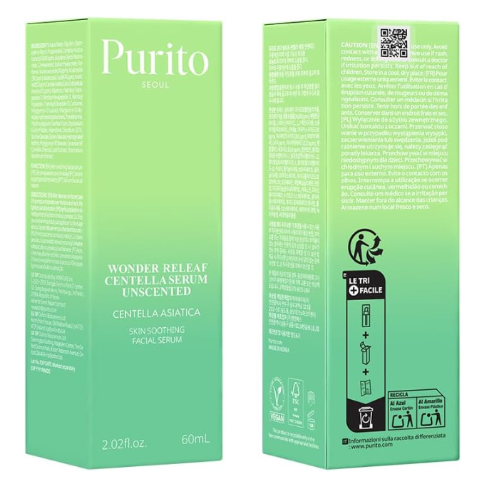 Purito Seoul Centella Unscented Serum 60ml