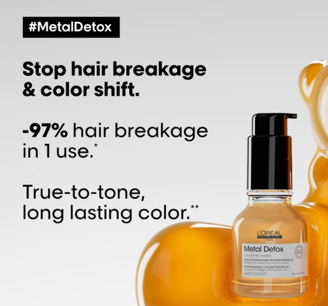 L'Oréal Professionnel Série Expert Metal Detox Concentrated Hair Oil with Glicoamine 50ml