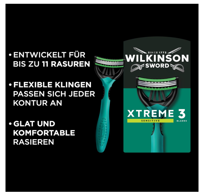 Wilkinson Sword Xtreme 3 Sensitive Disposable Razors 24 Pack