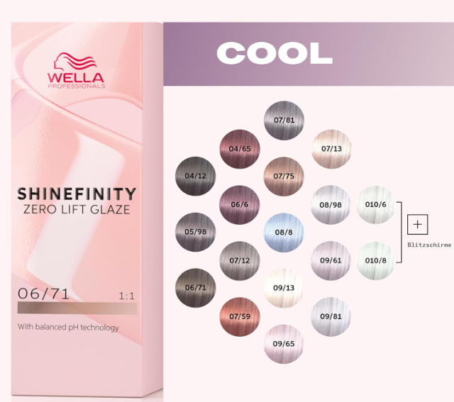 Wella Professionals Zero Lift Shinefinity Glaze 06/71 Frosted Chestnut 60ml