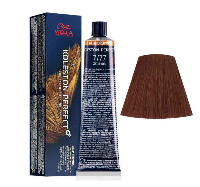Wella Professionals Koleston Perfect Me 7/77 Medium Blonde Brown 60ml – 2 Pack