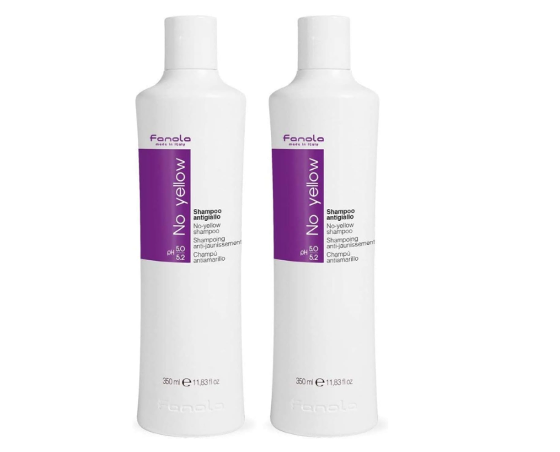 Fanola No Yellow Care Vegan Shampoo 350ml – 2-Pack