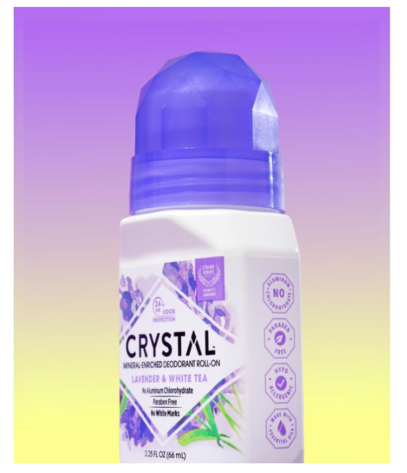 Crystal Essence Deodorant Roll-On Lavender &amp; White Tea 66ml