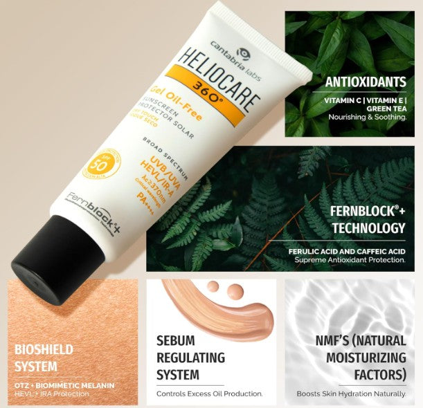 Heliocare 360 Gel Oil-Free Sunscreen SPF50 50ml