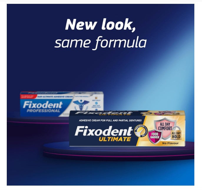Fixodent Ultimate Denture Adhesive Flavour Free 40g
