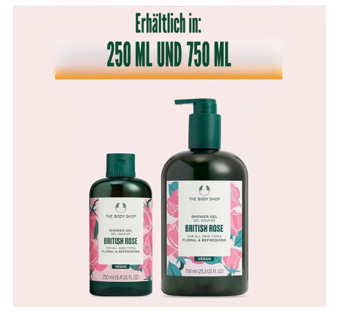 The Body Shop British Rose Shower Gel 250ml