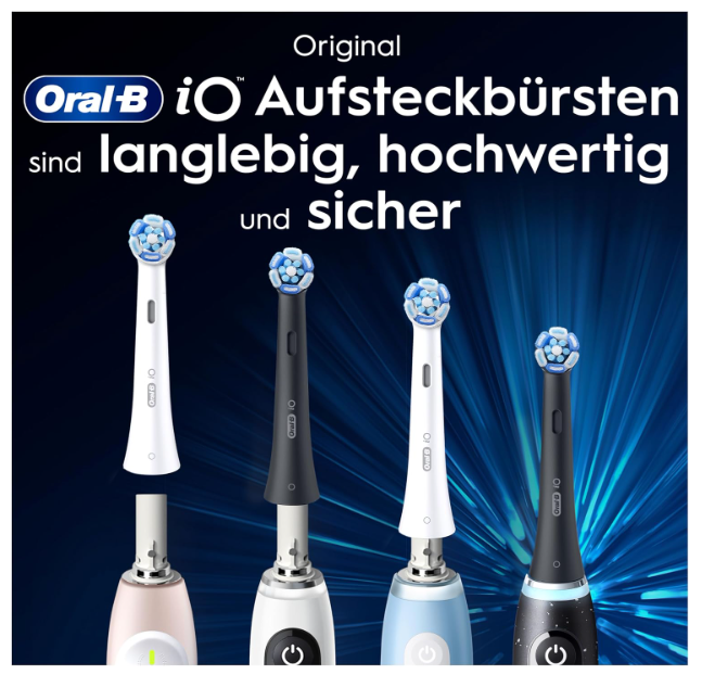 Oral-B iO Ultimate Clean Replacement Brush Heads Black 8 Pack