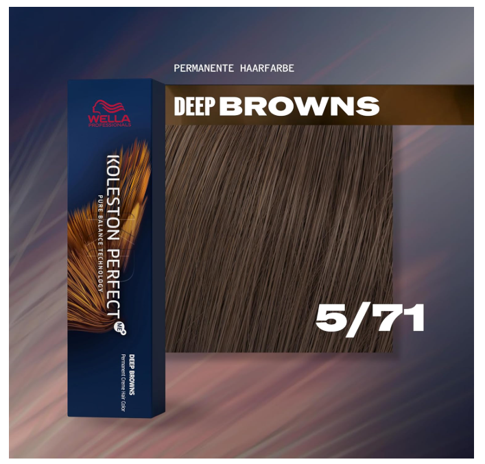 Wella Professionals Koleston Perfect Me+ 5/71 Light Brown Brown Ash 60ml