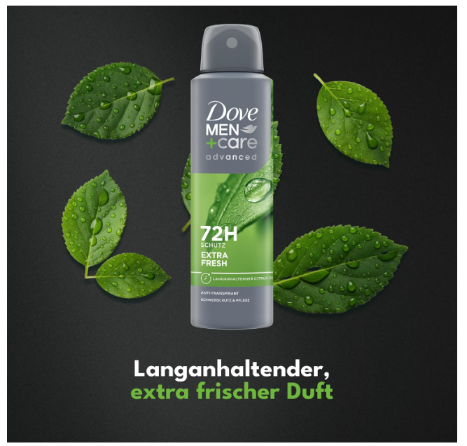 Dove Men+Care Advanced Extra Fresh Antiperspirant Deodorant Spray