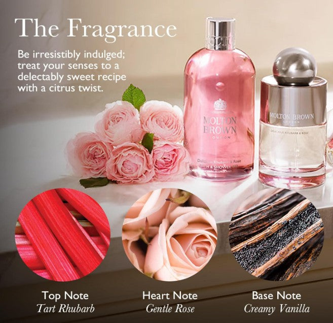 Molton Brown Delicious Rhubarb & Rose Bath &Shower Gel 300ml