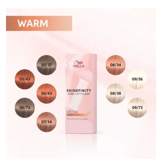 Wella Professionals Zero Lift Shinefinity Glaze 08/38 Warm Honey Latte 60ml