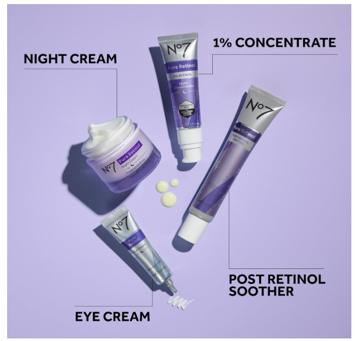 No7 Pure Retinol 1% Night Concentrate 30 ml