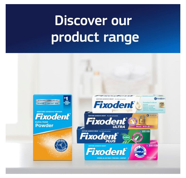 Fixodent Ultra Max Hold Denture Adhesive (62.4g / 2.2 oz)