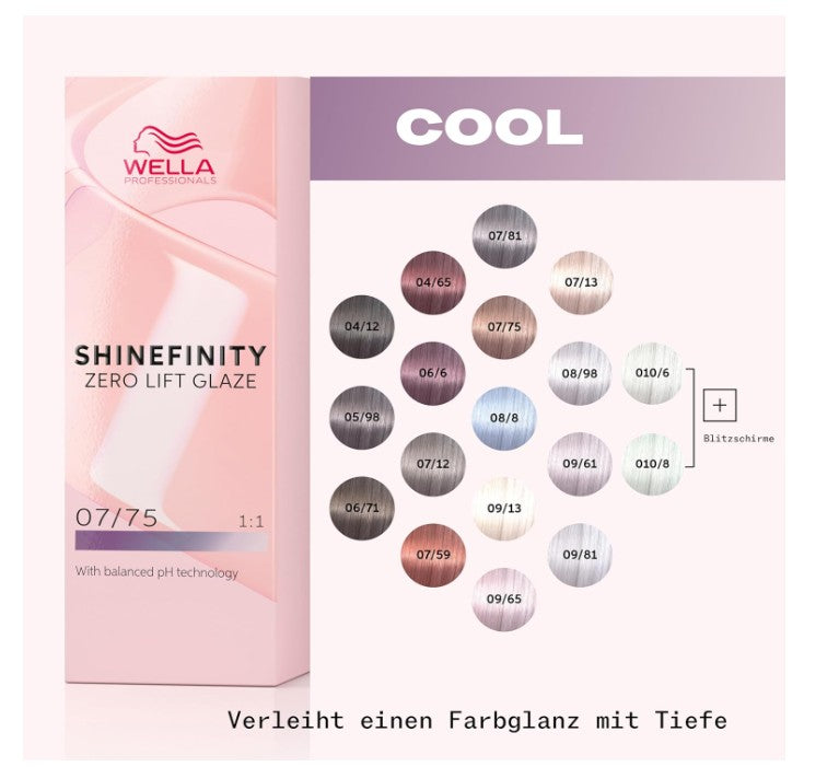 Wella Professionals Zero Lift Shinefinity Glaze 07/75 Cool Raspberry Latte 60ml