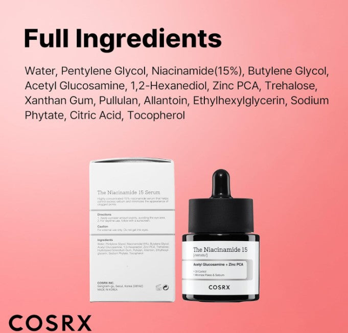 COSRX The Niacinamide 15% Face Serum 20ml