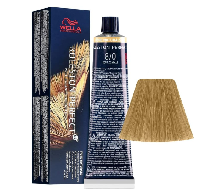 Wella Professionals Koleston Perfect Me 8/0 Light Blonde 60ml – 2 Pack