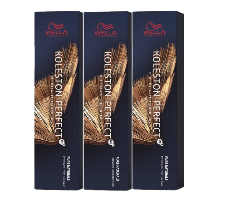 Wella Professionals Koleston Perfect Me+ 6/75 Dark Blonde Brown/Mahogany 60ml – 3 Pack