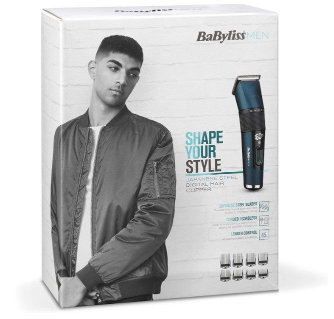 BaByliss Japanese Steel Digital Hair Clipper – Model 7785U